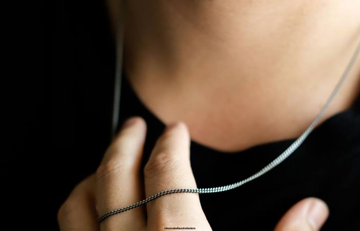 Men 2mm Cuban Chain Silver Accessories Oliver Cabell X0FT212