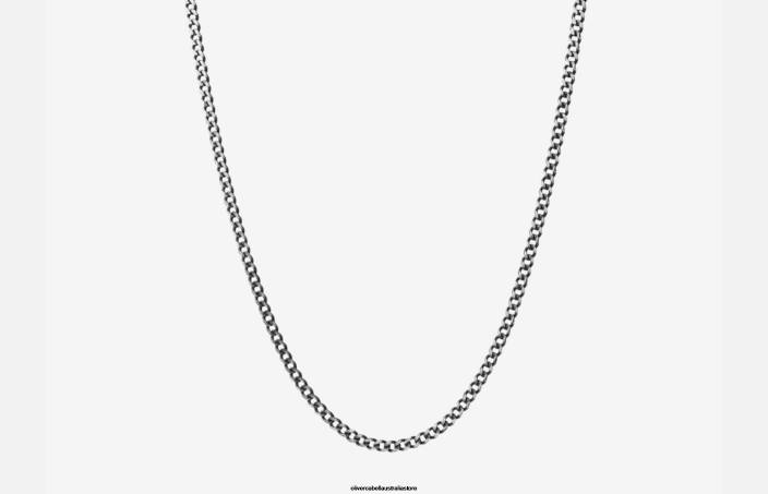 Men 3mm Cuban Chain Silver Accessories Oliver Cabell X0FT207