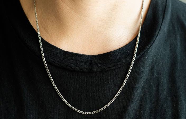 Men 3mm Cuban Chain Silver Accessories Oliver Cabell X0FT207