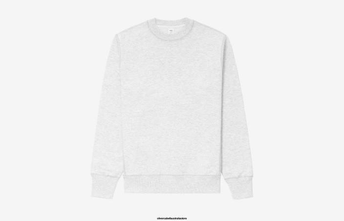 Men Crewneck Sweatshirt Grey Heather Clothes Oliver Cabell X0FT255