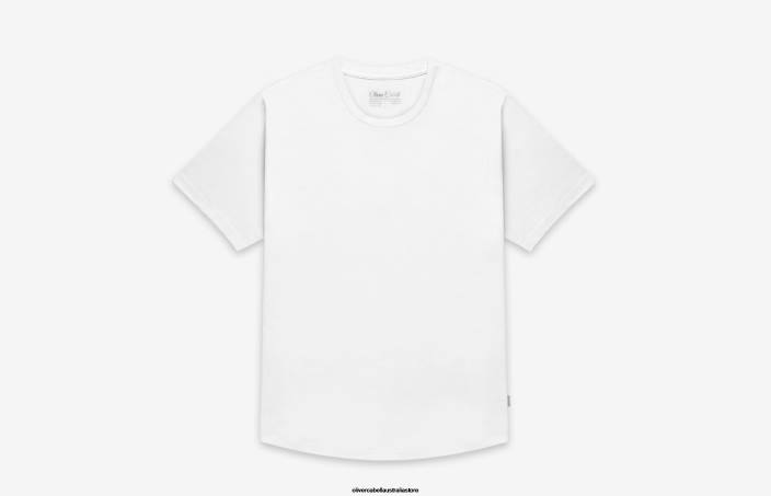 Men Curved Hem Tee White Clothes Oliver Cabell X0FT247