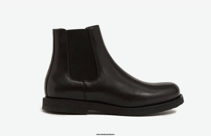 Men Chelsea Boot Black Leather Footwear Oliver Cabell X0FT183