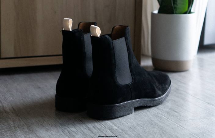 Men Chelsea Boot Black Suede Footwear Oliver Cabell X0FT173