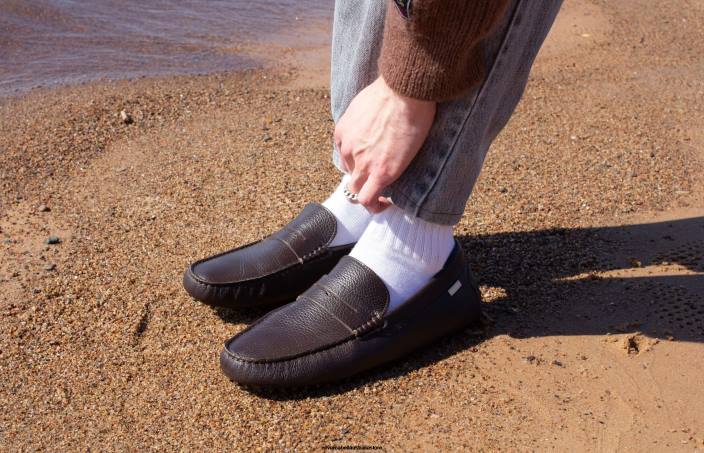 Men Driver 6 Chocolate Pebbled Footwear Oliver Cabell X0FT151