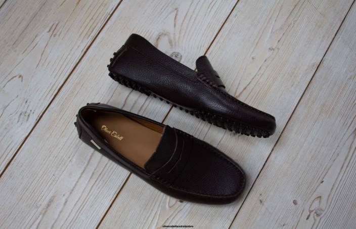 Men Driver 6 Chocolate Pebbled Footwear Oliver Cabell X0FT151