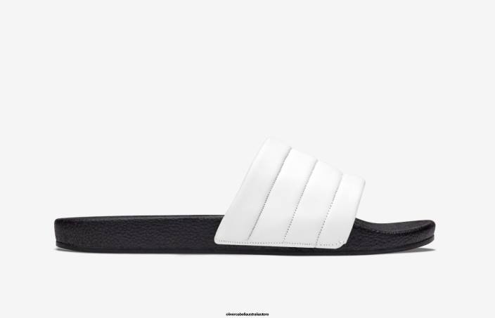 Men Vegan Slides White Footwear Oliver Cabell X0FT168