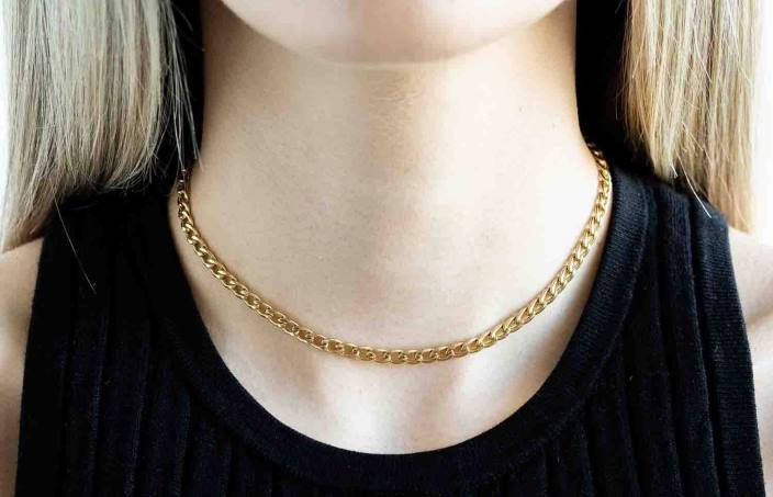 Women Chain Choker Gold Accessories Oliver Cabell X0FT443