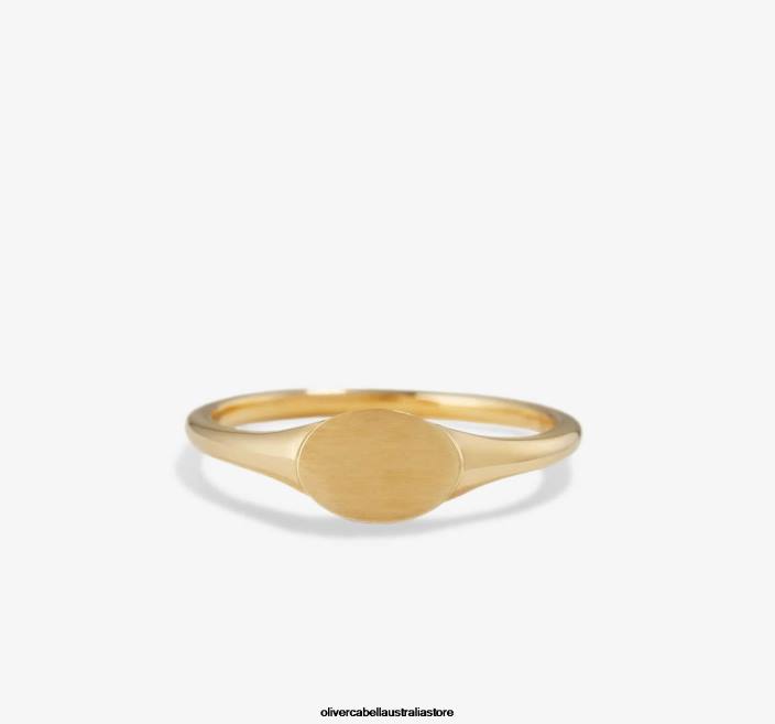 Women Signet Ring Gold Accessories Oliver Cabell X0FT437
