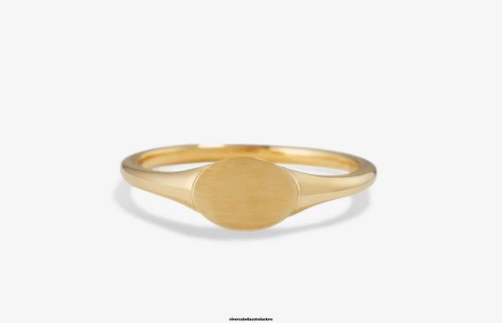 Women Signet Ring Gold Accessories Oliver Cabell X0FT437
