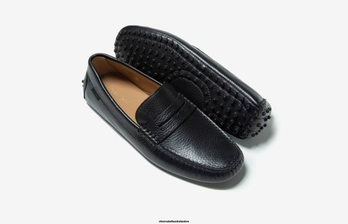 Women Driver 12 Black Pebbled Footwear Oliver Cabell X0FT402
