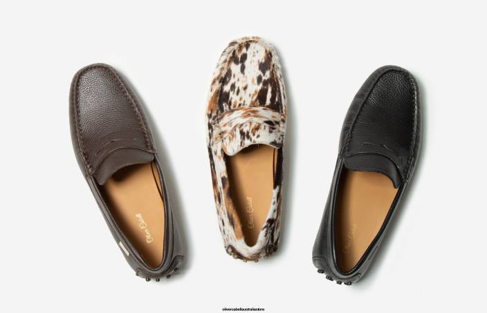 Women Driver 13 Chocolate Pebbled Footwear Oliver Cabell X0FT412