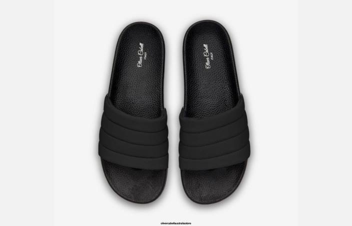 Women Vegan Slides Black Footwear Oliver Cabell X0FT383