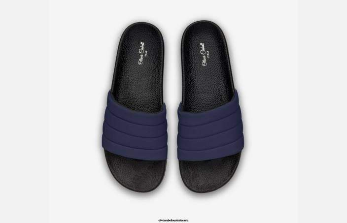 Women Vegan Slides Navy Footwear Oliver Cabell X0FT384